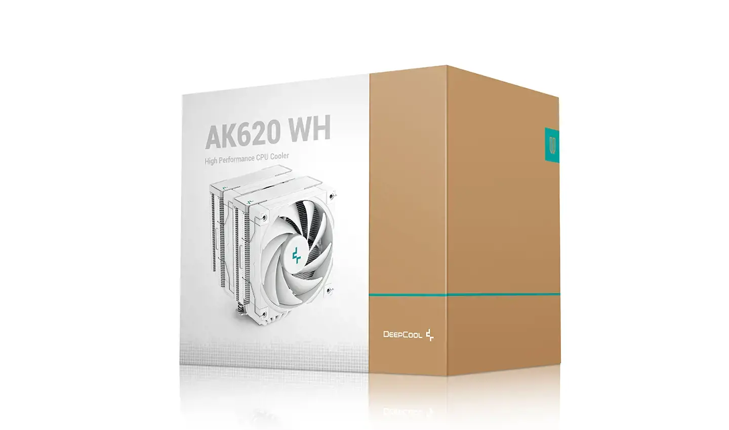 "DeepCool AK620 WH", Oro aušintuvas, 12 cm, 500 aps/min, 1850 aps/min, 28 dB, 68,99 cfm