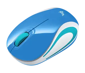 LOGITECH belaidė pelė M187 Mini pelė mėlyna - USB imtuvas - Mėlyna pelė