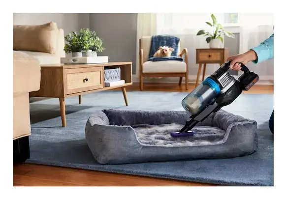 Black & Decker BHFEB520D1-QW stick vacuum/electric broom Battery Dry Cyclonic Bagless Black, Silver, Transparent 2 Ah