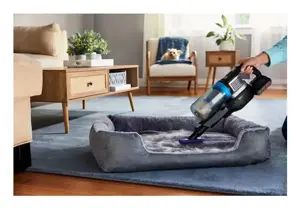 Black & Decker BHFEB520D1-QW stick vacuum/electric broom Battery Dry Cyclonic Bagless Black, Silver, Transparent 2 Ah
