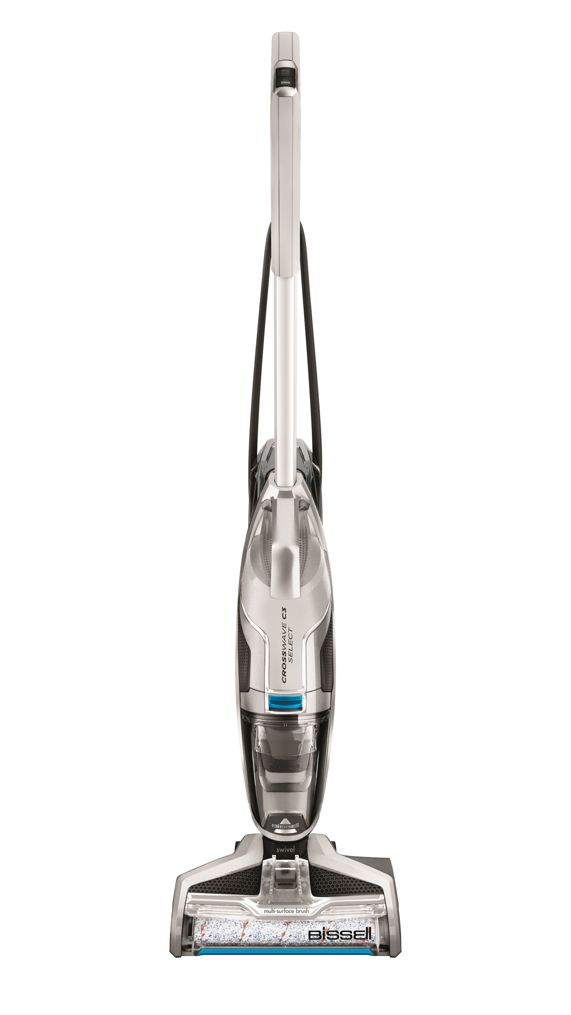 "Bissell" dulkių siurblys "CrossWave C3 Select Corded", veikiantis su laidu, rankinis kotas, skalbimo funkcija, juodas/titaninis/mėlynas, 24 mėn. garantija