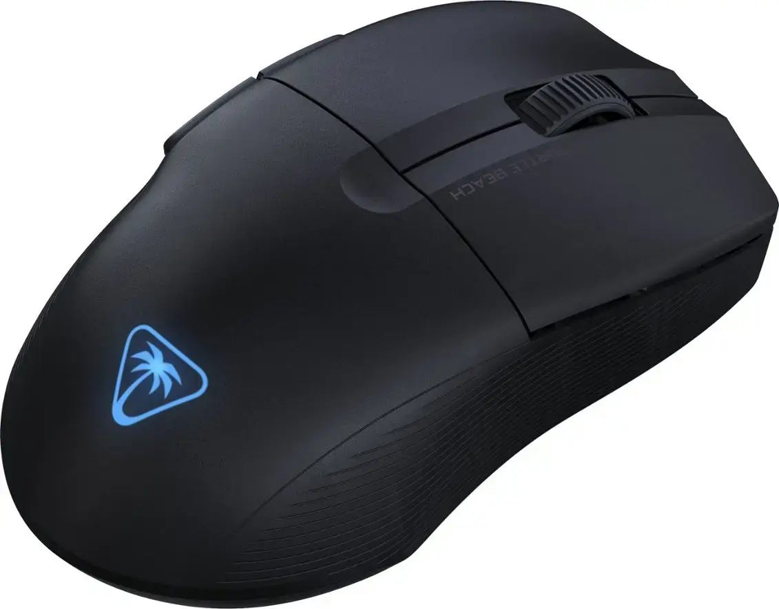 Turtle Beach Pure Air - Ultra-Light Wireless Ergonomic RGB Gaming Mouse, 26K DPI Optical Sensor, 125 hour Battery, Dual Wireless System, TITAN Optical Switches, Bluetooth, RGB Illumination. Semi-translucent Black, Right-hand, Optical, RF Wireless + Bluetooth, 26000 DPI, Black, Translucent