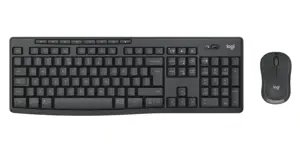 Logitech MK370 Combo for Business, Wireless, RF Wireless + Bluetooth, Membrane, QWERTY, Graphite, M…