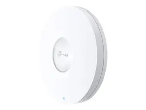 TP-Link AX1800 belaidis dviejų juostų lubinis prieigos taškas, 1775 Mbit/s, 574 Mbit/s, 1201 Mbit/s, 1000 Mbit/s, 2,4-5 GHz, IEEE 802.11a, IEEE 802.11ac, IEEE 802.11ax, IEEE 802.11b, IEEE 802.11g, IEEE 802.11n, IEEE 802.11n