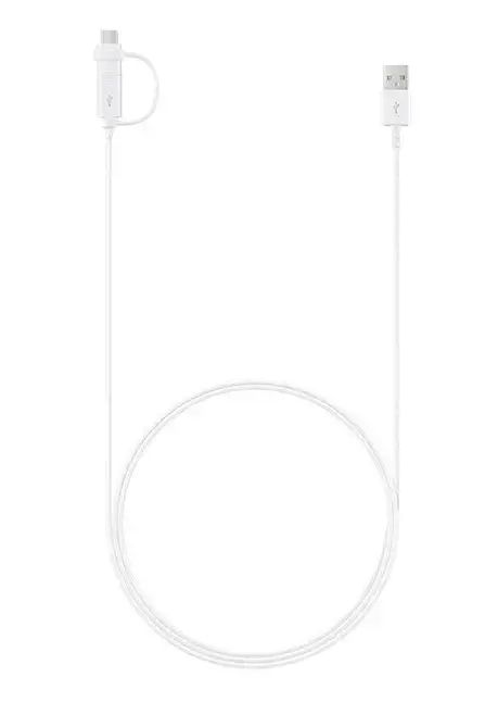 "Samsung" EP-DG930, 1,5 m, USB A, USB C/Micro-USB B, USB 2.0, vyriškas/vyriškas, baltas