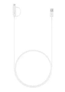 "Samsung" EP-DG930, 1,5 m, USB A, USB C/Micro-USB B, USB 2.0, vyriškas/vyriškas, baltas