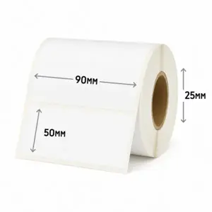 Universali Zebra terminė etiketė 90x50mm/ 25, 1000 vnt.