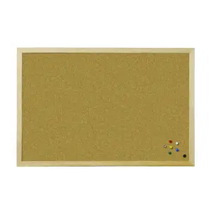 Kamštinė lenta BI-OFFICE BUDGET 40x30, pušies rėmas
