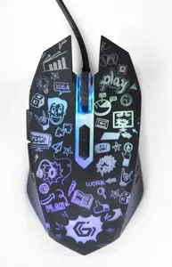 GEMBIRD MUS-6B-GRAFIX-01 6 mygtukų optinė LED pelė juoda