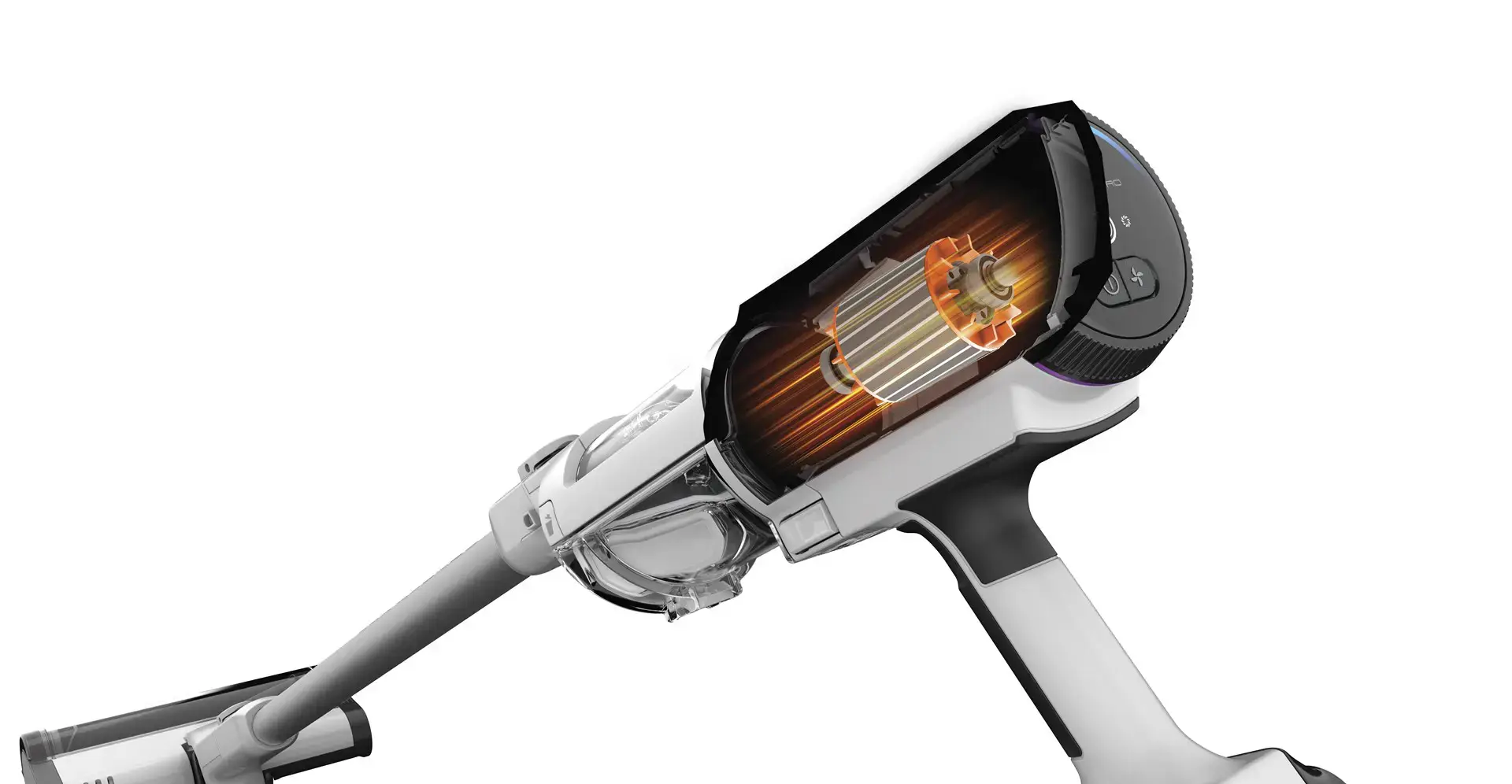 Shark IW1611EU stick vacuum/electric broom Battery Dry Bagless 0.42 L 75 W White 2.5 Ah