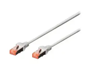 DIGITUS Patch cable SFTP CAT6 3m grey 4x2AWG 27/7 2xRJ45