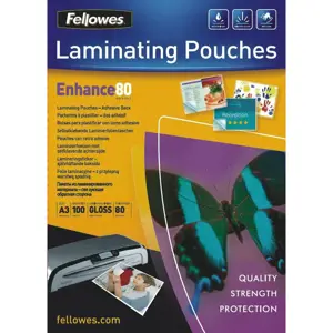"Fellowes" lipnūs laminavimo maišeliai A3 100 vnt. 80 mµ