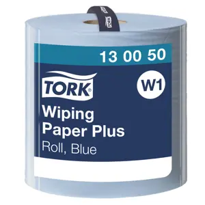 Pramoninis popierius TORK Advanced 420 W1, 130050,  2 sl, 1500 l., 36.9 cm x 510 m, mėlynos spalvos