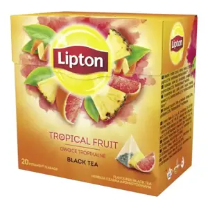 "Lipton" juodoji arbata su tropinių vaisių skoniu 20 maišelių