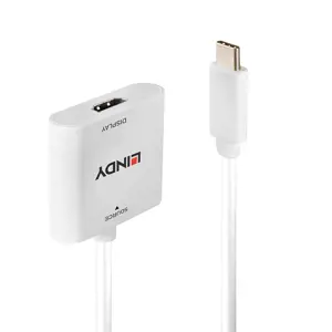 "Lindy" C tipo USB ir HDMI 4K60 keitiklis, 0,1 m, C tipo USB, HDMI, vyriškas, moteriškas, tiesus