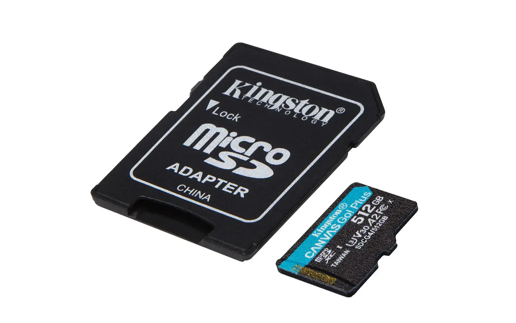 KINGSTON 512 GB MICROSDXC CANVAS GO! PLUS GEN4 200 MT/S A2 U3 V30 CARD + ADAPTER