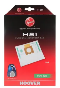 Hoover | Pure Epa microfiber Vacuum cleaner bags | H81, | White