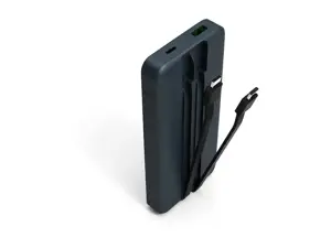 PORT CONNECT Powerbank 10 000 mAh - 2 x Built-in Cable | PORT CONNECT