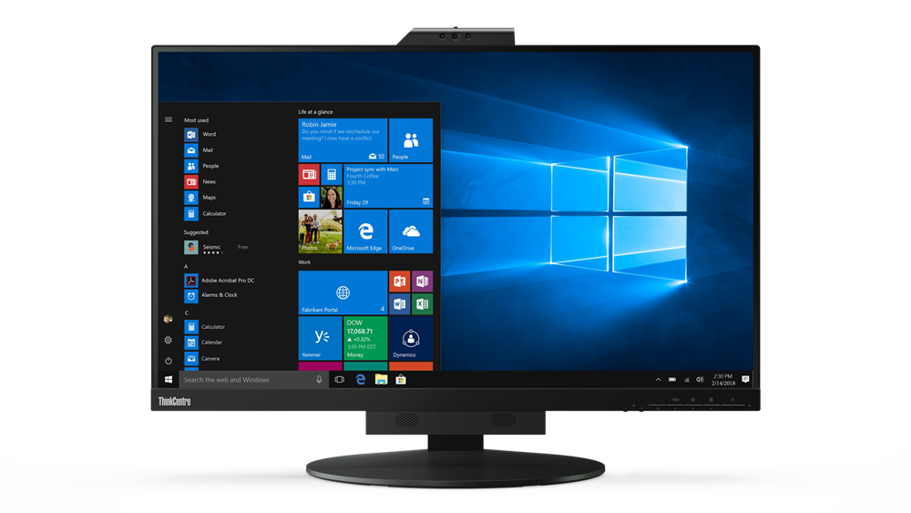 Monitorius Lenovo ThinkCentre Tiny-In-One 27, 68.6 cm (27"), 2560 x 1440 pixels, Quad HD, LED, 14 ms, Black
