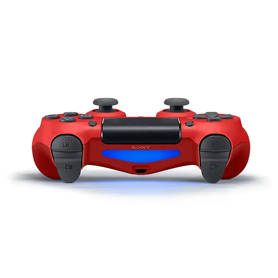 "Sony DualShock 4 V2 Magma Red", žaidimų kilimėlis, "PlayStation 4", D-pad, Pagrindinis mygtukas, Pasirinkimo mygtukas, Bendrinimo mygtukas, Pradžios mygtukas, Analoginis / skaitmeninis, Įvairus, Laidinis ir belaidis
