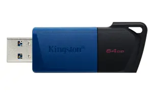 KINGSTON 64GB USB 3.2 Gen 1 DataTraveler Exodia M juoda + mėlyna 2 vnt.
