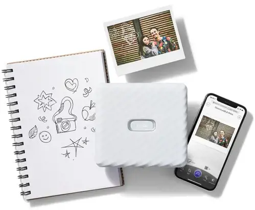 Fujifilm instax Link WIDE, 318 x 318 DPI, Bluetooth, White
