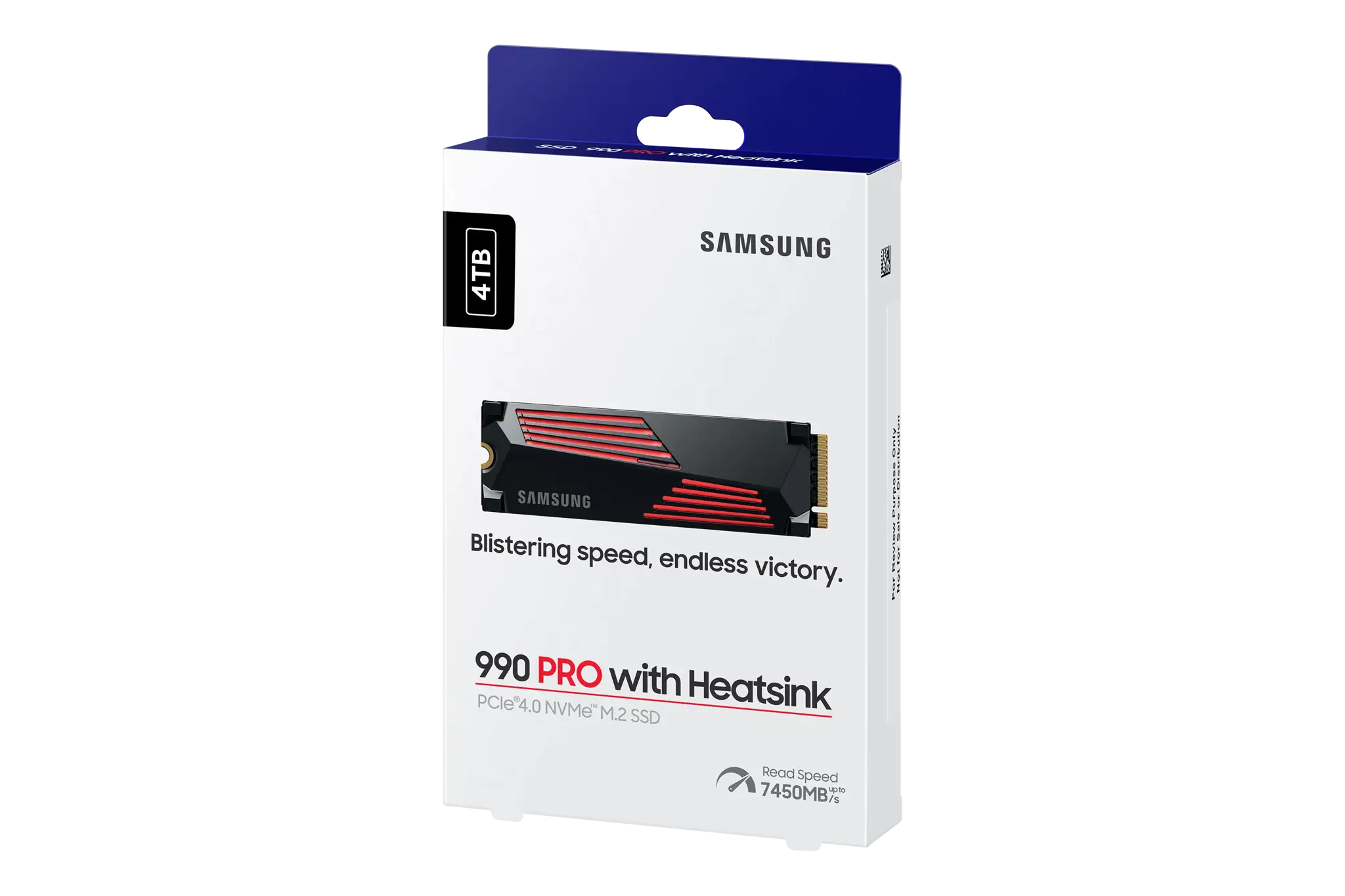 SSD diskas Samsung 990 PRO with Heatsink 4 TB, M.2, PCI Express 4.0