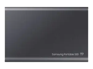 "Samsung" nešiojamasis SSD diskas T7, 1000 GB, C tipo USB, 3.2 Gen 2 (3.1 Gen 2), 1050 MB/s, apsauga nuo slaptažodžio, pilkas