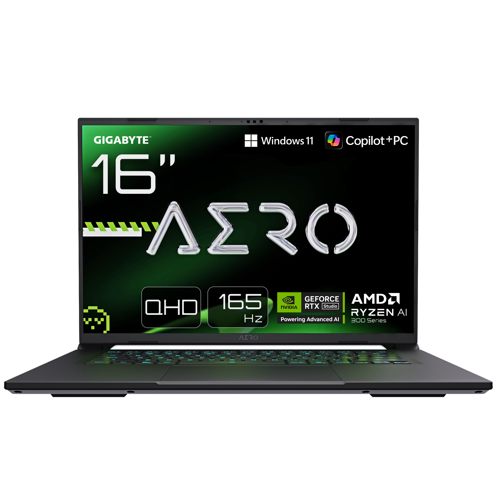 Nešiojamas kompiuteris GIGABYTE AERO X16 1TH-93EEC94DH, 350, 1000 GB, 16 Coliai, Windows 11 Home