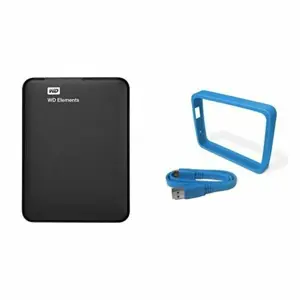 External HDD WESTERN DIGITAL Elements Portable 1TB USB 3.0 Colour Black WDBUZG0010BBK-WESN