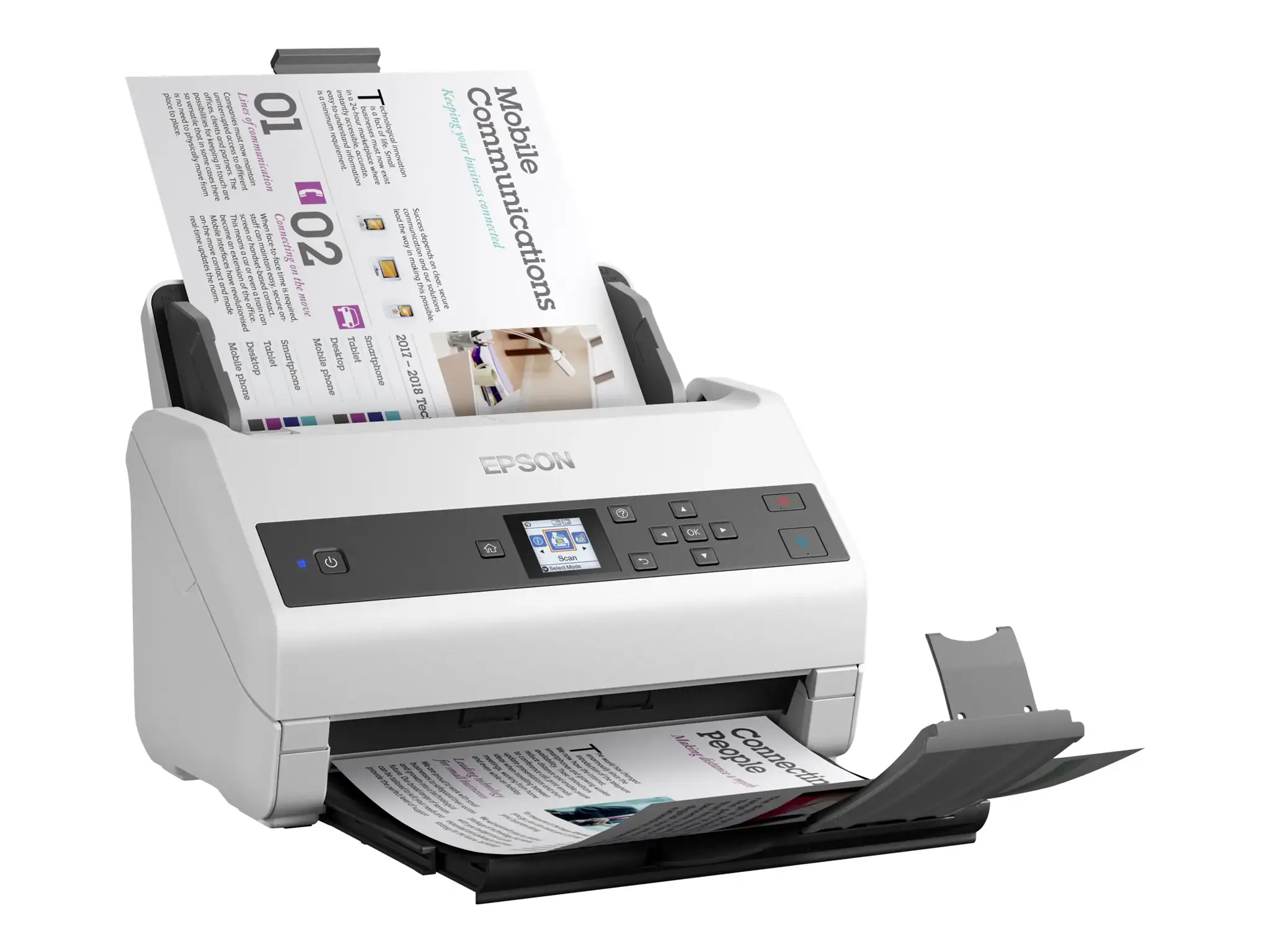 "Epson WorkForce DS-970", 600 x 600 DPI, 30 bitų, 24 bitų, 10 bitų, 8 bitų, 85 ppm