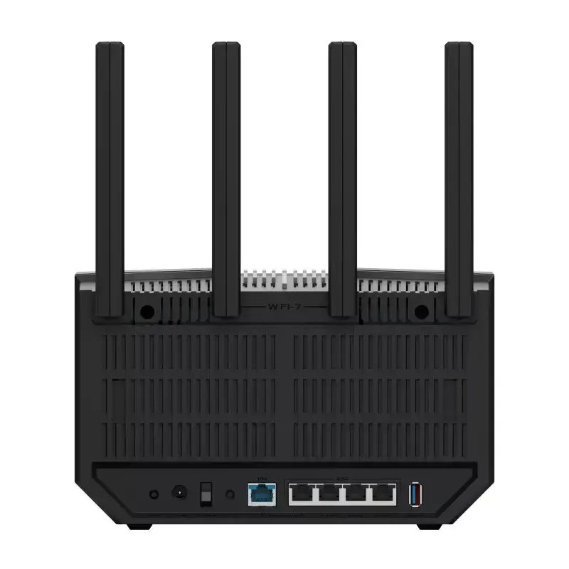 Asus Tri-band WiFi 7 Router | RT-BE92U BE9700 | 802.11be | 5764 Mbit/s | 2500 Mbit/s | Ethernet LAN (RJ-45) ports 5 | Mesh Support Yes | MU-MiMO Yes | 4G/5G | Antenna type External antenna | 1