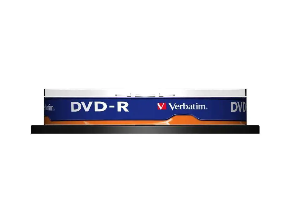 VERBATIM DVD-R 120 min. / 4,7 GB 16x 10 vnt. pakuočių "DataLife Plus", įbrėžimams atsparus paviršius