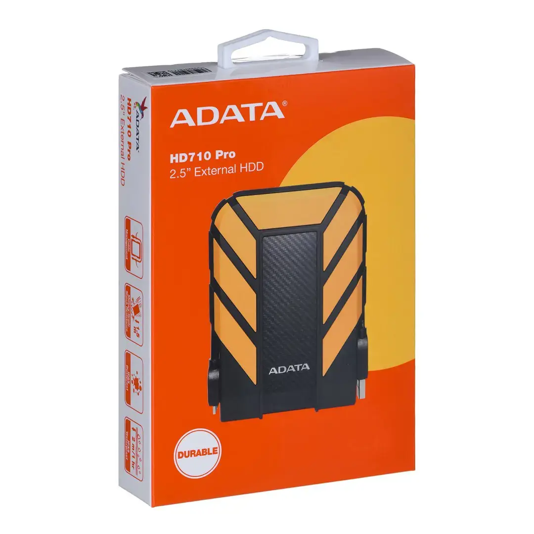 ADATA HD710P 1TB USB3.1 kietasis diskas 2.5i geltonos spalvos