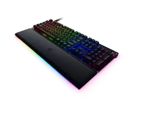 "Razer Huntsman V2", optinė žaidimų klaviatūra, RGB LED apšvietimas, šiaurietiška, juoda, laidinė