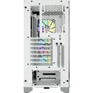 CORSAIR iCUE 4000X RGB grūdinto stiklo korpusas Mid-Tower White