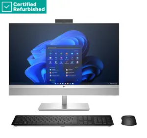 RENEW SILVER HP Elite 870 G9 AIO All-In-One 27 - i7-14700, 16GB, 512GB SSD, 27 FHD Non-Touch AG, FPR, Height Adjustable, USB Mouse, Win 11 Pro, 1 years