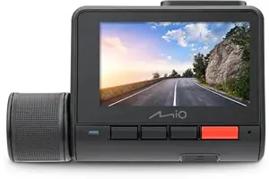 "Mio" dviguba automobilio prietaisų kamera MiVue 955W 4K, GPS, "Wi-Fi", prietaisų skydelio kamera