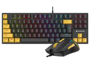 Tracer HORNET 87 keyboard Mouse included Gaming USB QWERTY English Black, Yellow