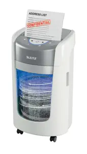 Dokumentų naikiklis Leitz IQ OptiMax Home Office 225, P5, 15L, baltas