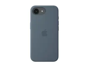 Apple iPhone 17e Silicone Case with MagSafe – Anchor Blue | Apple