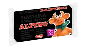 Plastilinas ALPINO 50g juodas