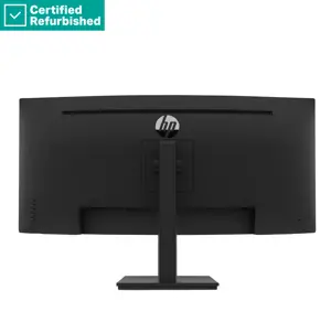 RENEW SILVER HP P34hc G4 Curved Charging Monitor - 34" 3440x1440 WQHD 250-nit 100Hz AG, Curved, VA, USB-C(65W)/HDMI/DisplayPort, 4x USB-A, speakers, height adjustable/tilt, 1 years