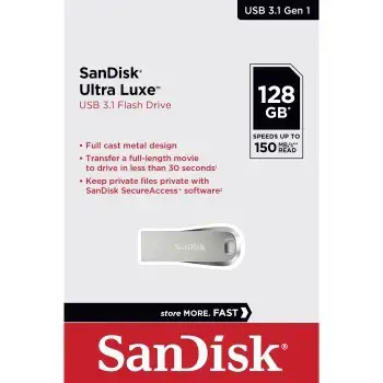 SANDISK Ultra Luxe USB 3.1 atmintinė 128 GB