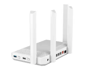 Keenetic Hero (KN-1012) AX3000 Mesh Wi-Fi 6 Multi-Gigabit Router with a 4-Port Gigabit and 1-Port 2.5 Gigabit Smart Switch, SFP Combo Port, USB 2.0 and USB 3.0 Ports