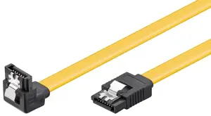 SATA kabelis "Goobay" kompiuterio duomenų kabelis; 6 Gb/s; 90° spaustukas 95020