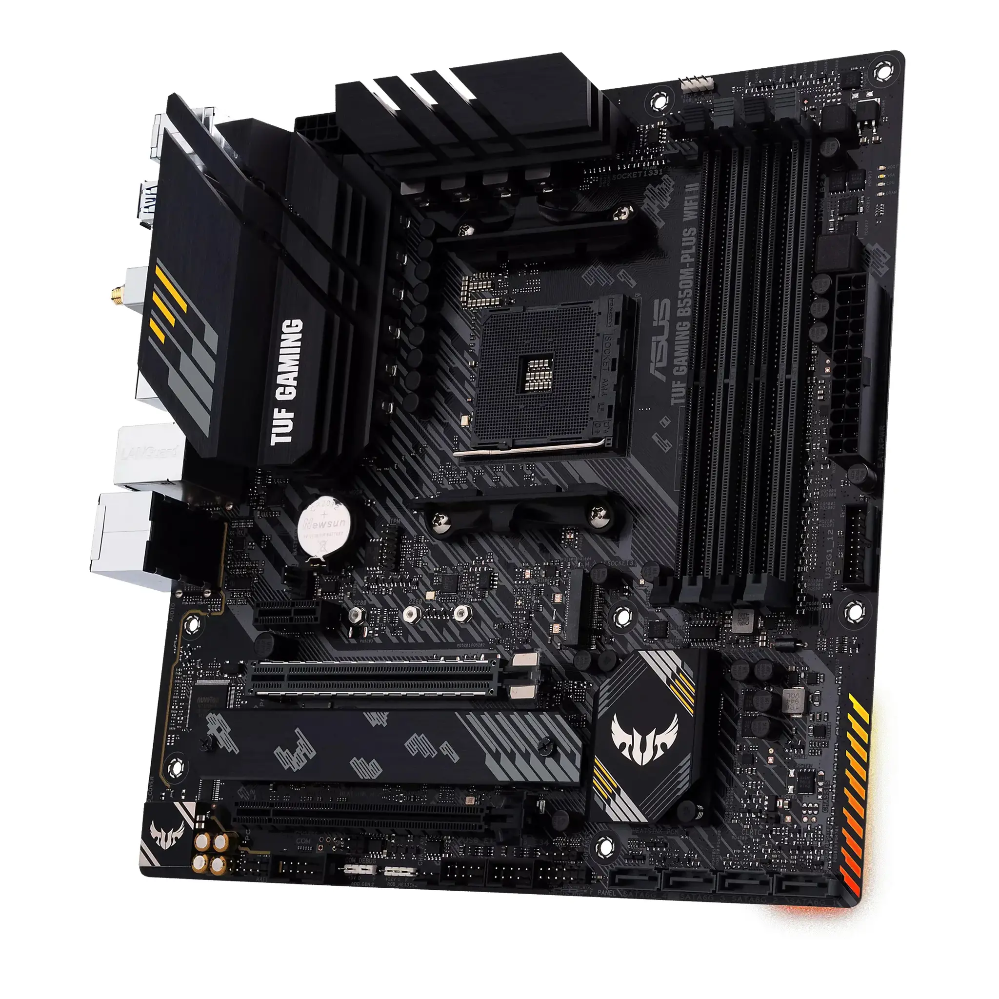 ASUS TUF GAMING B550M-PLUS WIFI II, AMD, "Socket AM4", "AMD Ryzen™ 3", "AMD Ryzen™ 5", "AMD Ryzen™ 7", 3 kartos "AMD Ryzen™ 9", 5 kartos "AMD Ryzen 9", "Socket AM4", DDR4-SDRAM, 128 GB