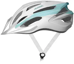 Dviračio šalmas Alpina MTB17 baltos ir šviesiai mėlynos spalvos, 54-58 cm