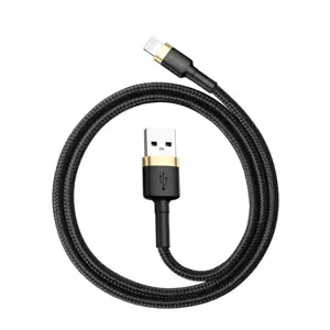 Baseus CALKLF-BV1 Cafule kabelis USB Lightning 2.4A | 1m auksas+juodas