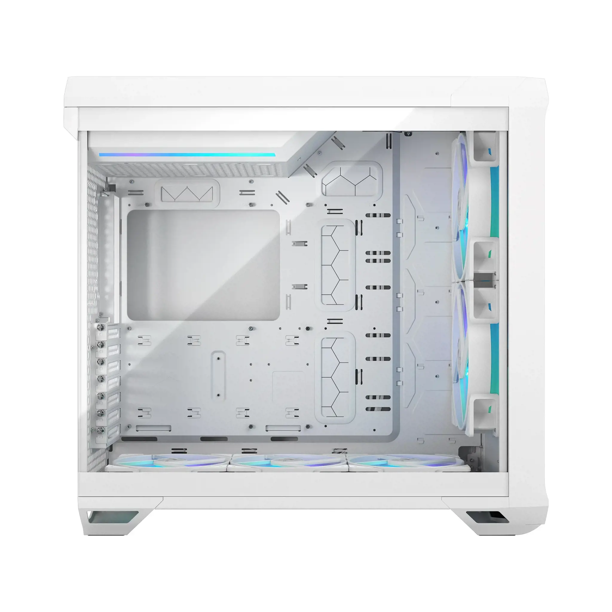 "Fractal Design Torrent RGB White TG" skaidrus atspalvis